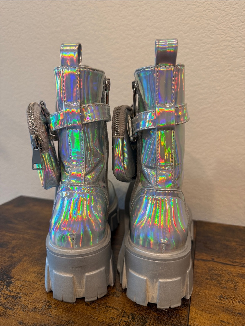 Cape Robbin Women's Platform Combat Boots - Lace Up Chunky | Rave | Size 6 | EUC - Picture 4 of 6